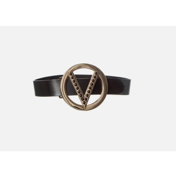 VALENTINO By Mario Valentino Giusy Forever leather women's belt - Black - SMALL - Picture 1 of 13
